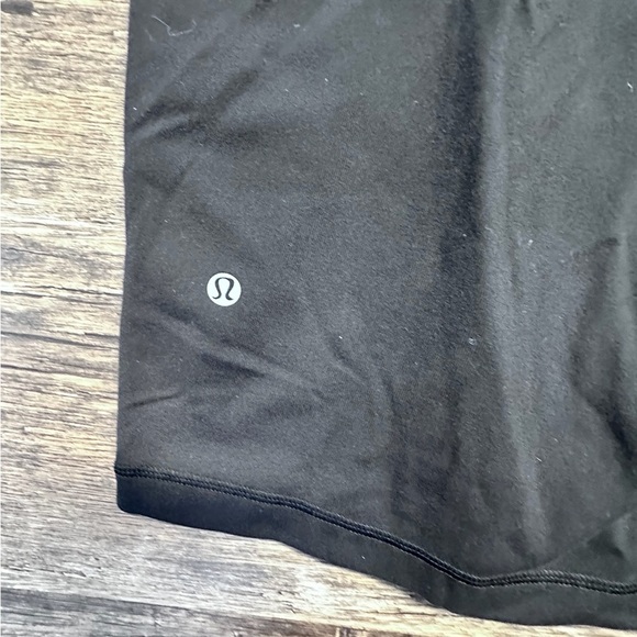 Lululemon Black Athletic Shorts with Multicolor Waistband - Picture 3 of 8